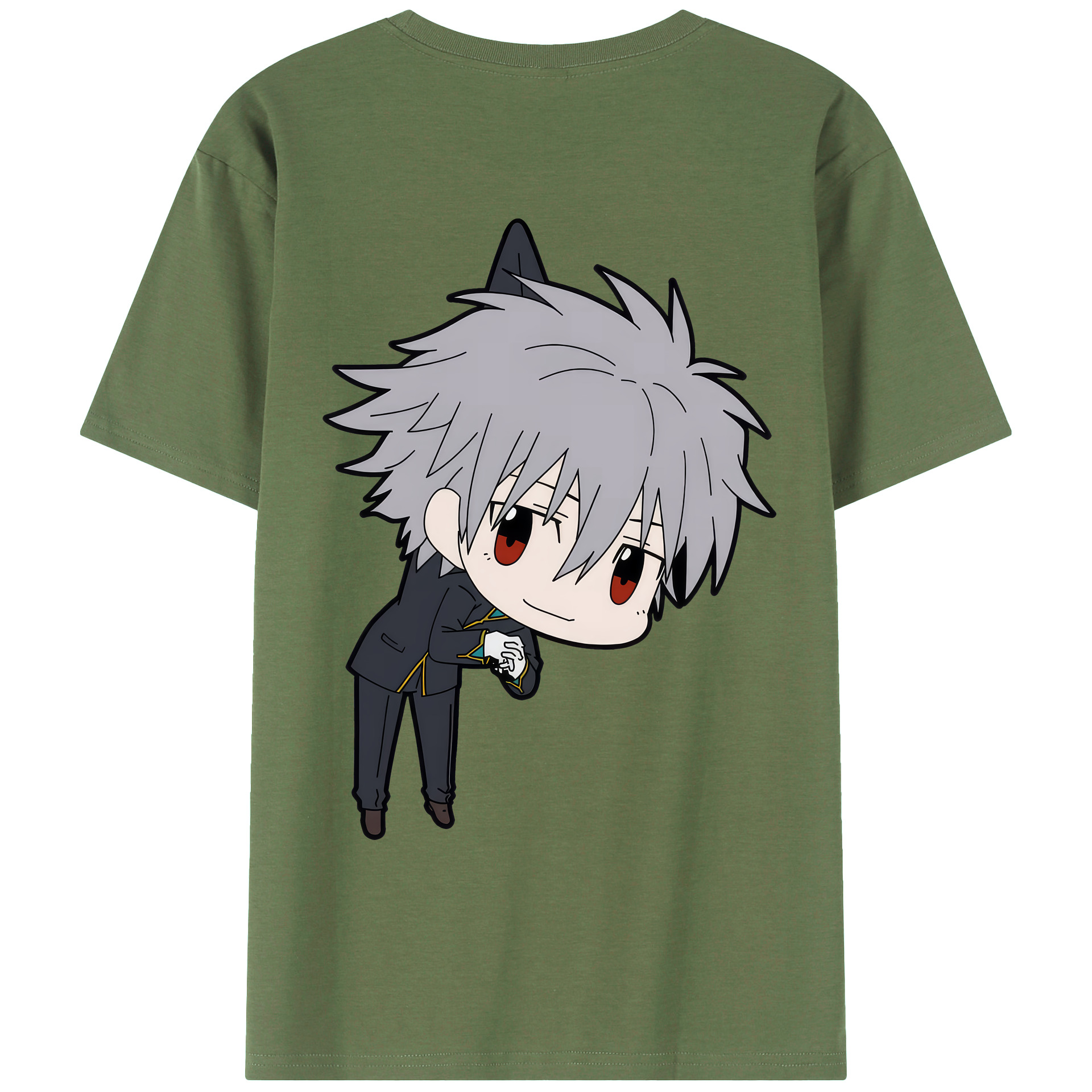 （画像用） EVA 新世紀エヴァンゲリオン 綿100％ メンズ半袖Tシャツ（バックプリント） 通気性